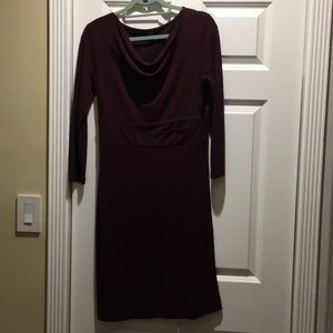 Burgundy Ann Taylor dress